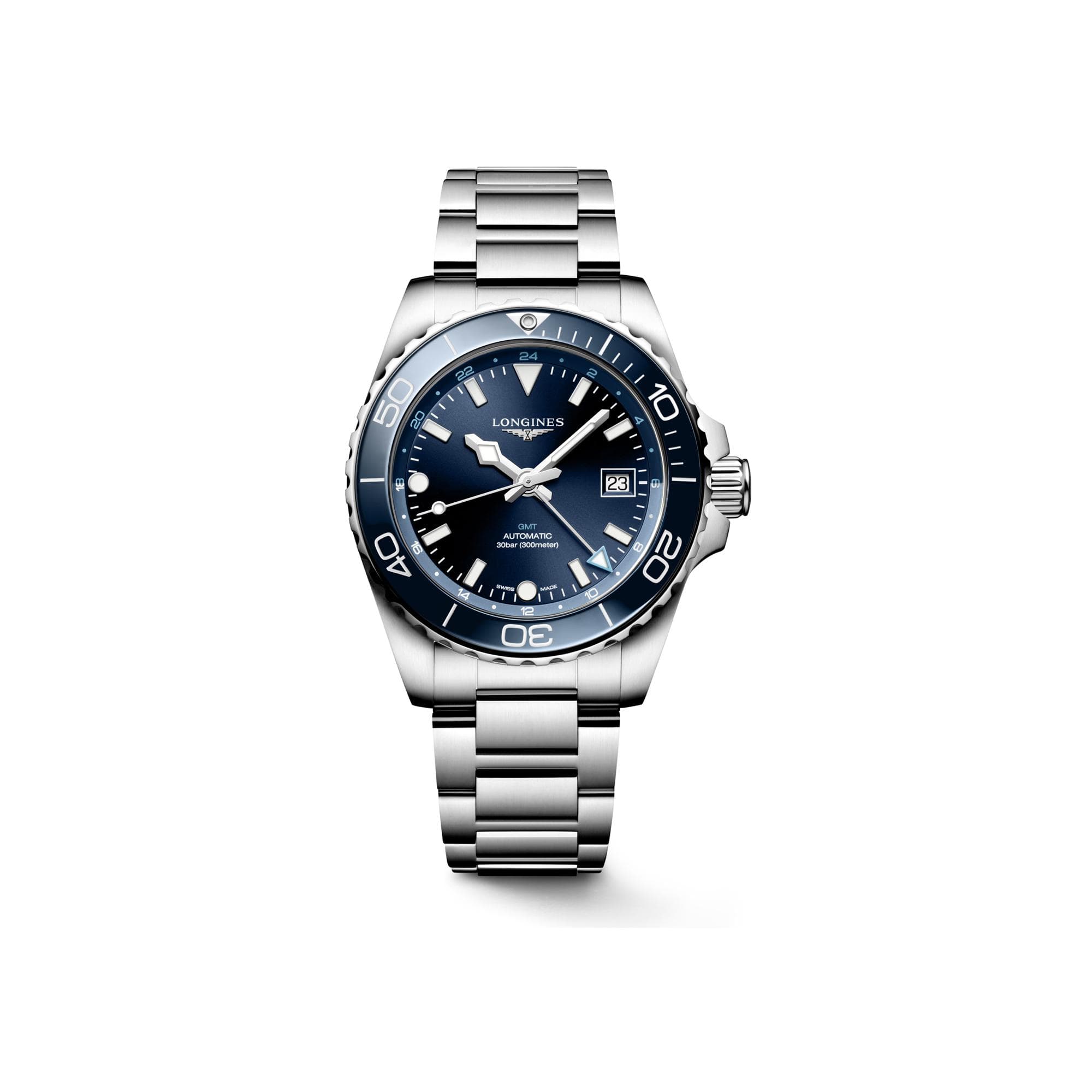 Montre Longines HydroConquest GMT L3.790.4.96.6 - Acier