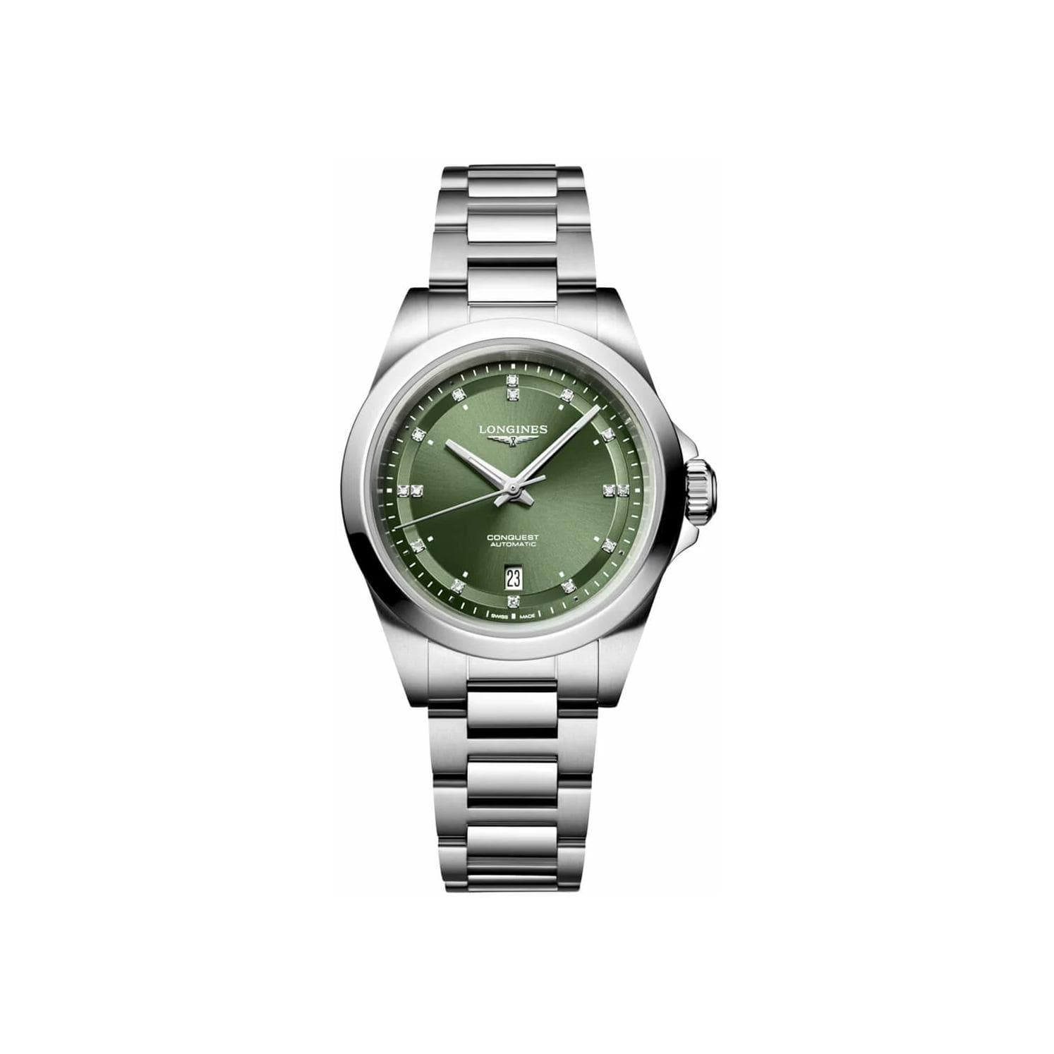 Montre Longines Conquest 30mm L3.320.4.07.6 - Acier - Diamant
