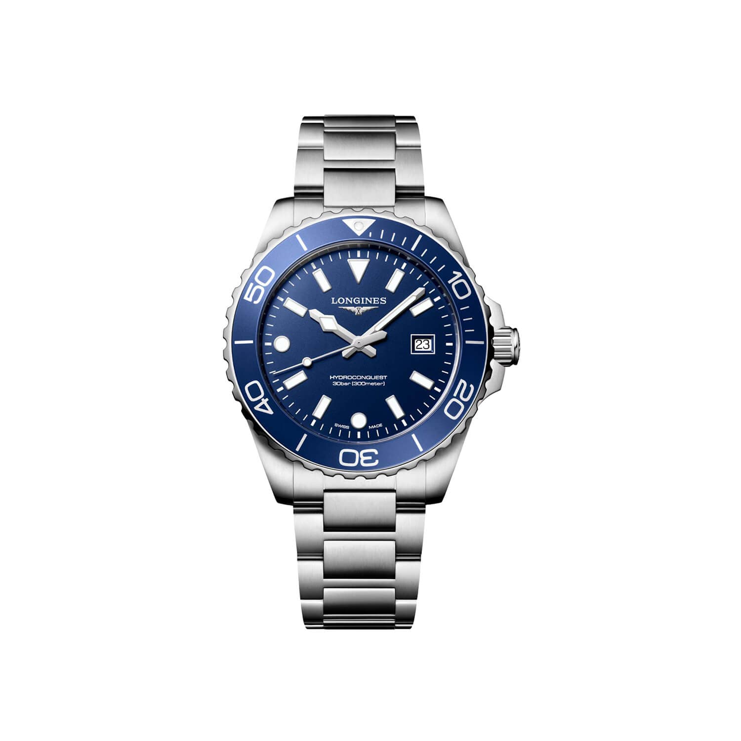 Montre Longines HydroConquest Quartz 42mm L3.769.4.96.6 - Acier