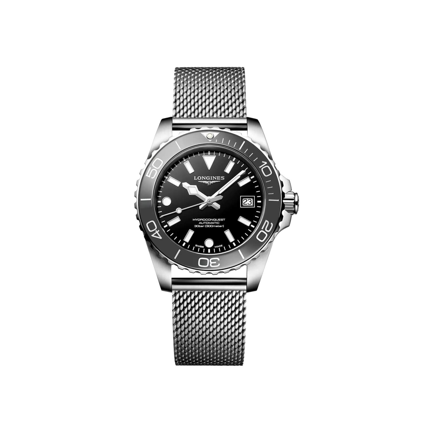 Montre Longines HydroConquest Automatique 39mm L3.779.4.70.6 - Acier