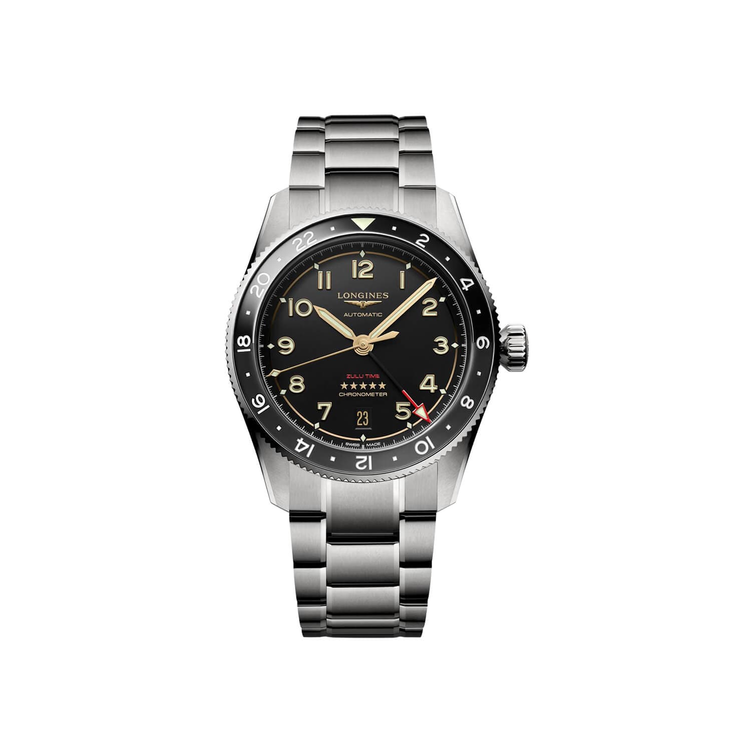 Montre Longines Spirit Zulu Time Titanium L3.802.1.53.6 - Céramique/Titane