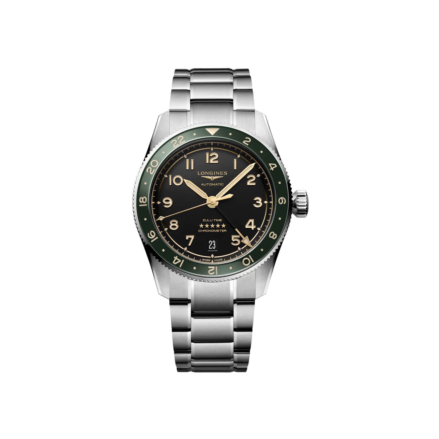 Montre Longines Spirit Zulu Time L3.802.4.63.6 - Acier/Céramique