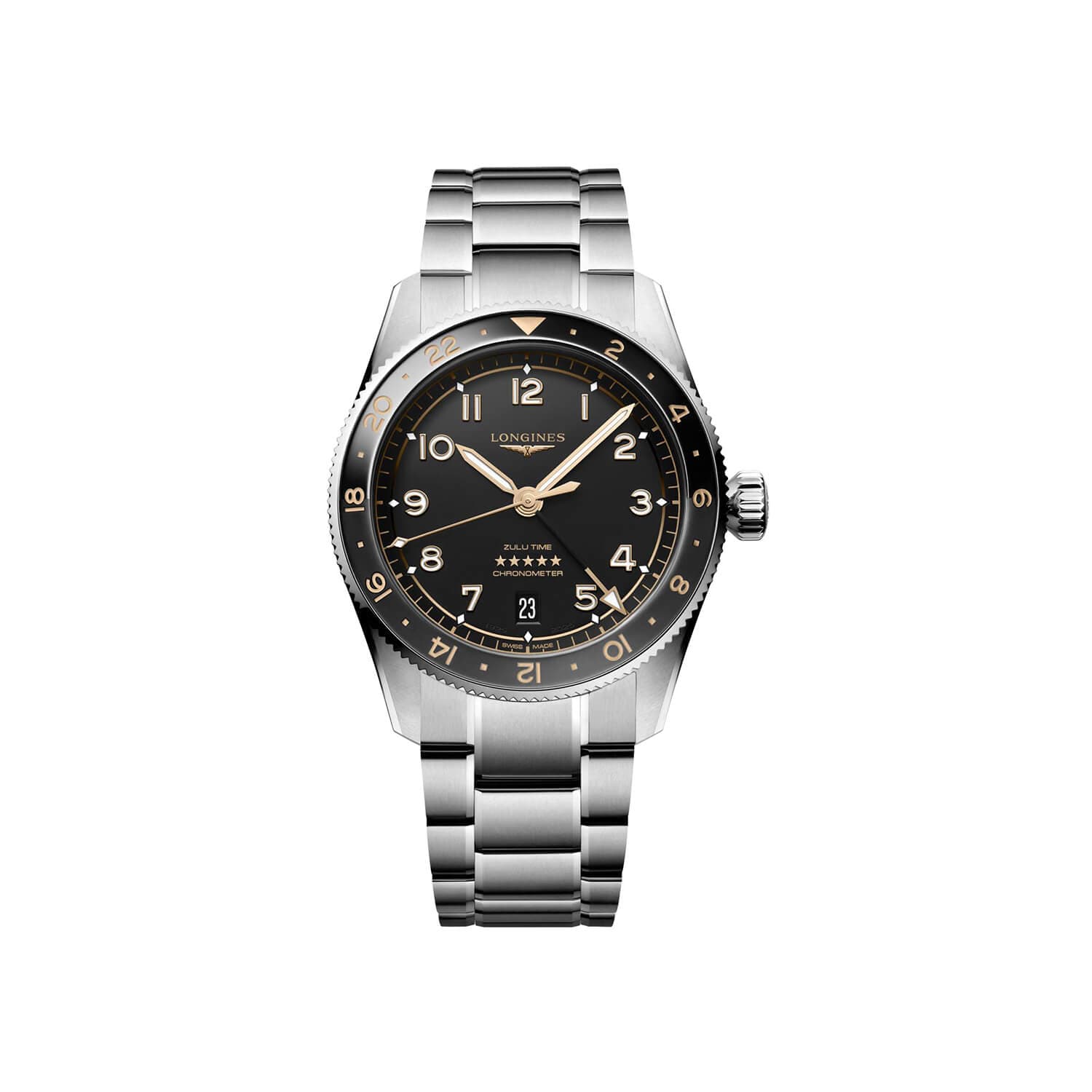 Montre Longines Spirit Zulu Time 1925 L3.812.4.50.6 - Acier